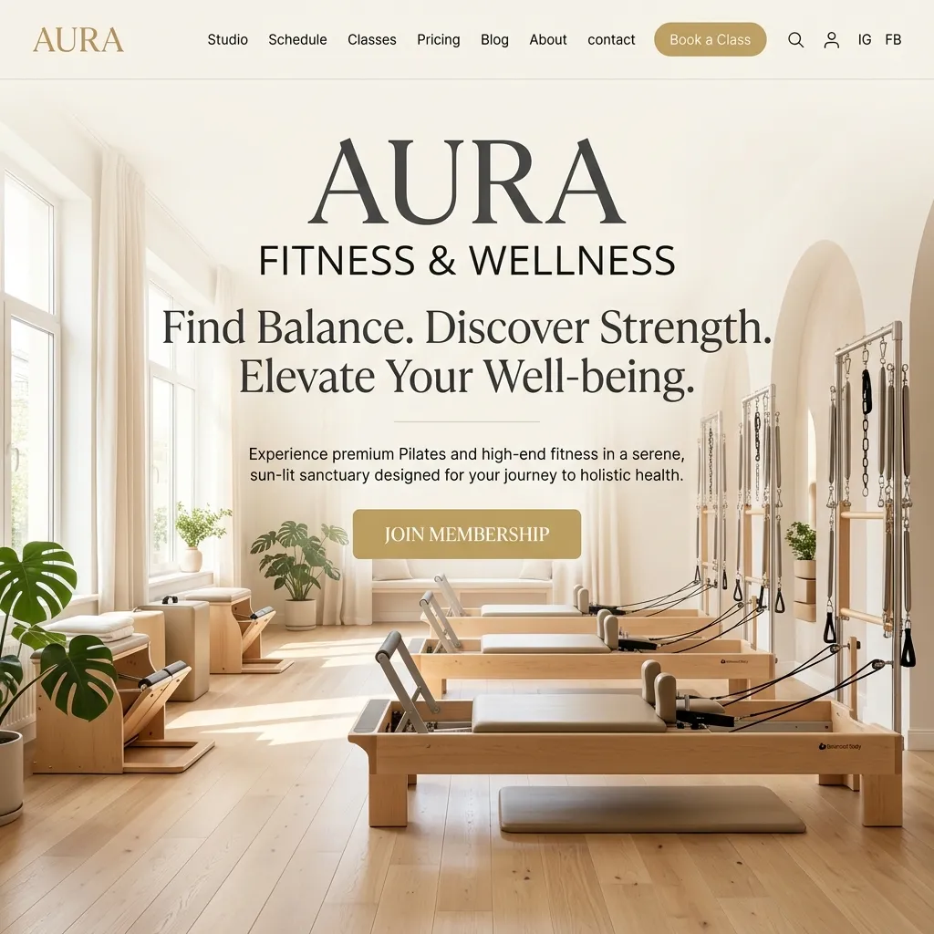 Gyms website preview