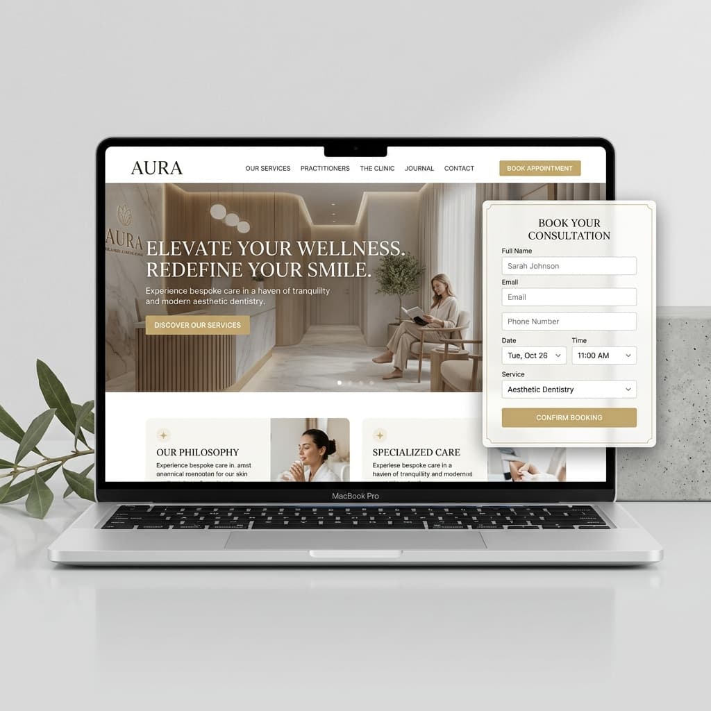 Local business website showcase
